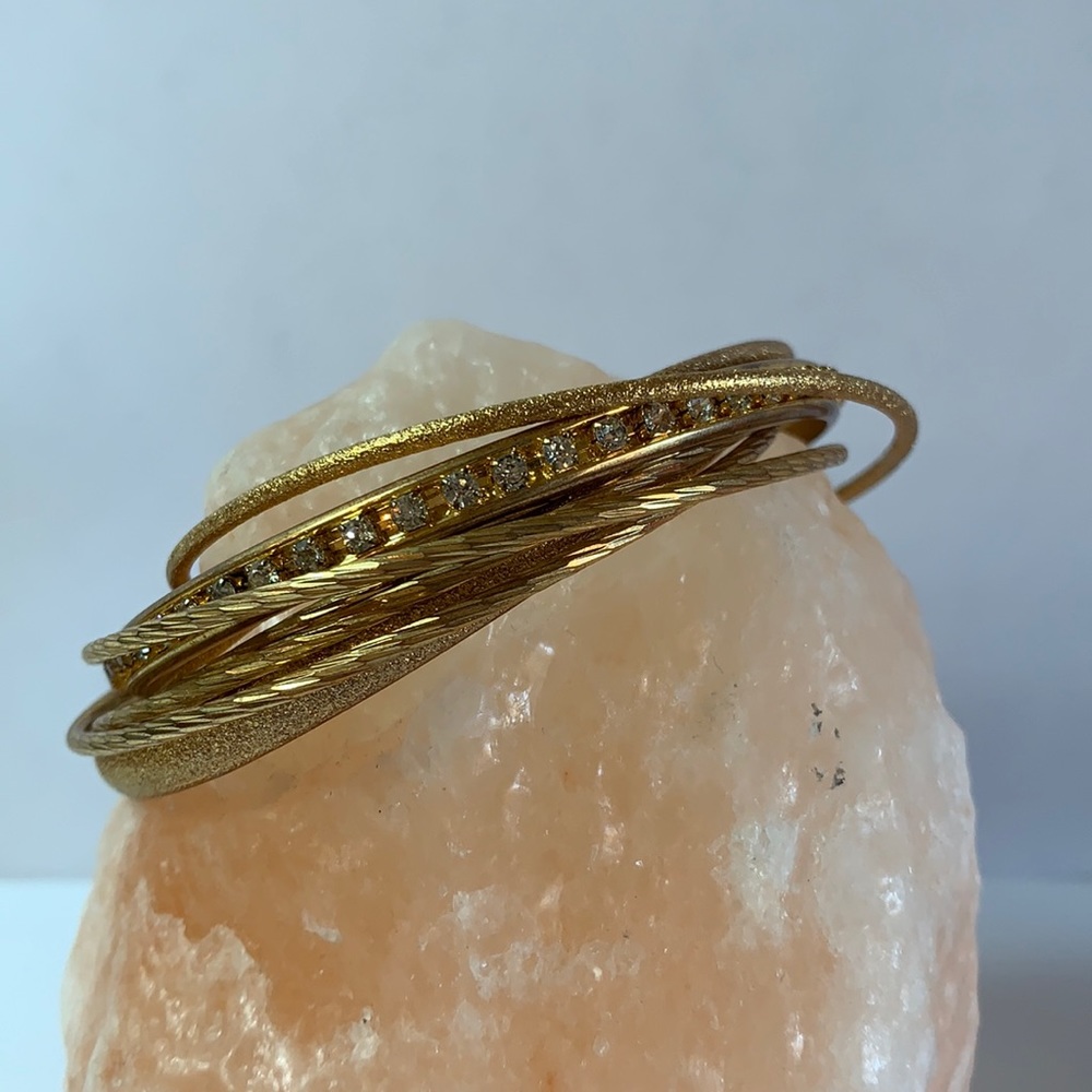 Gold Bangles, 2,8in - image 1